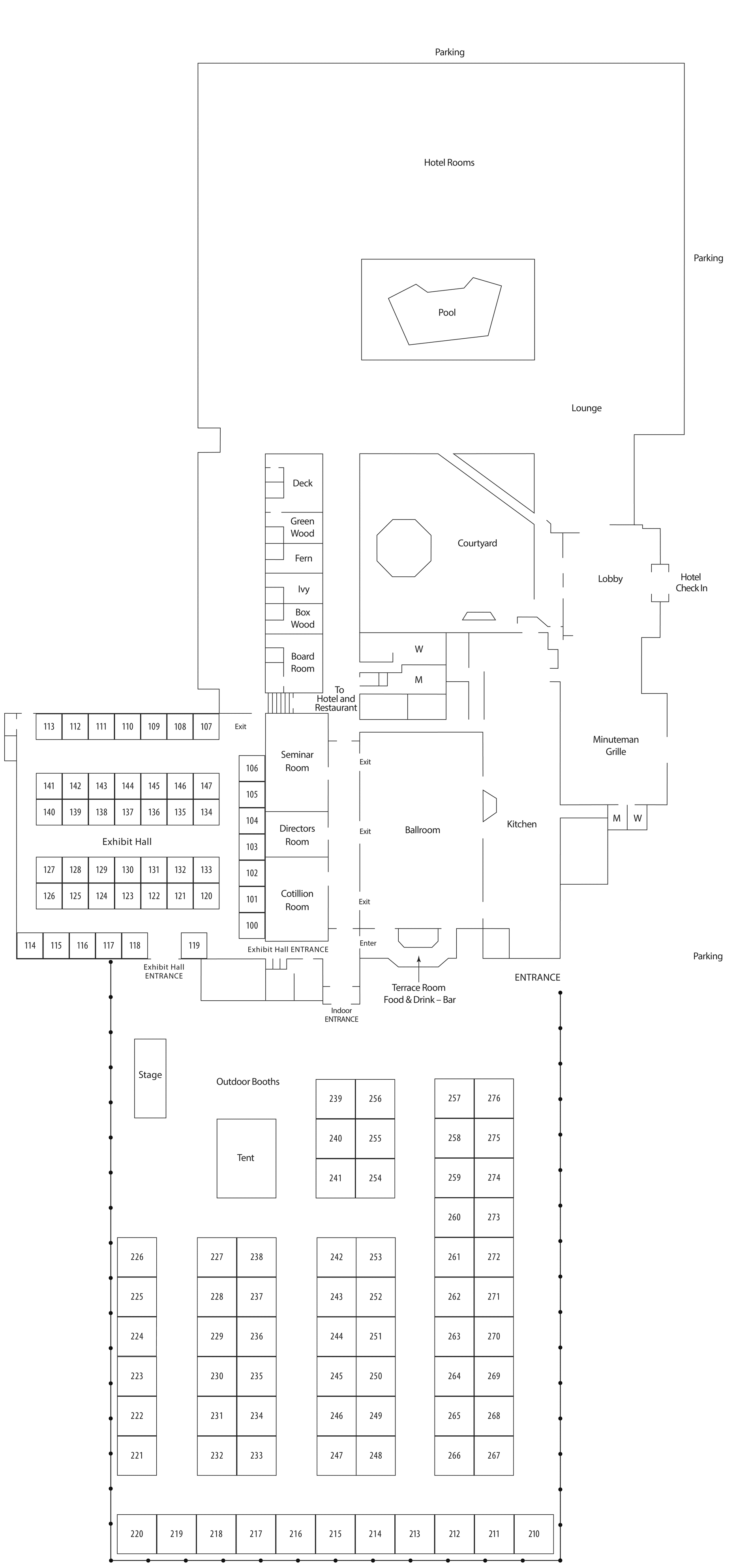 Boxboro Regency Hotel - HighLifeStyle Show - Venue Map