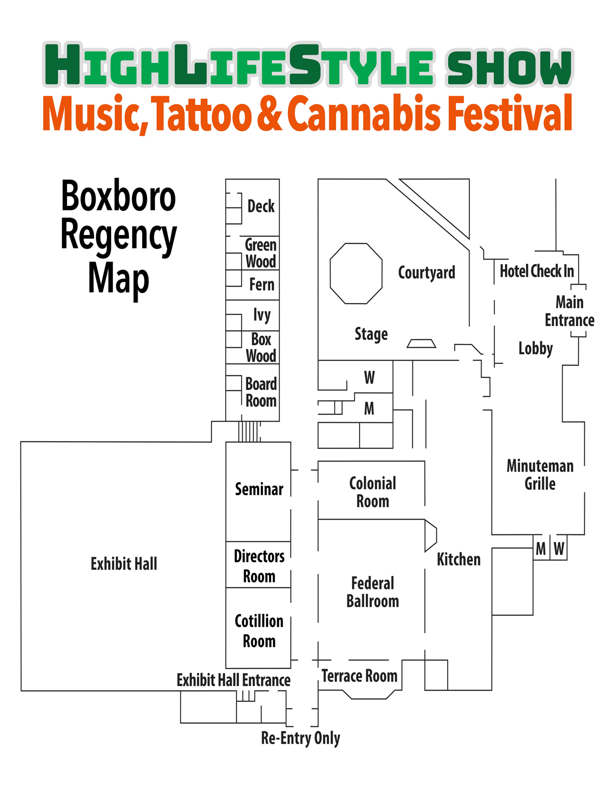 HighLifeStyle Show Venue Map - September 2023